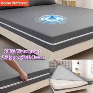 6 inci/15cm Sarung Tilam Anti Kencing Air Zip Penuh Waterproof Mattress Protector With Zipper