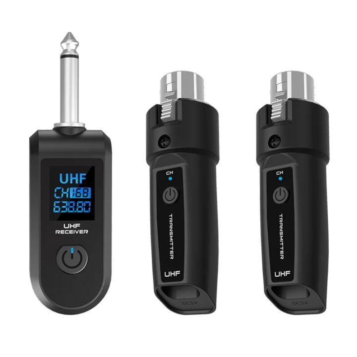 ตัวแปลงไมโครโฟนไร้สาย XLR 2.4G ระบบไมโครโฟนไร้สายเครื่องส่งและ ...