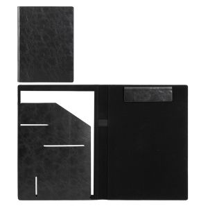 CEMOMEF Multifunctional A4 Conference Folder File Storage Vintage Clipboard Leather File Folders Durable with ic Clip Document Organizer Office School Supplies