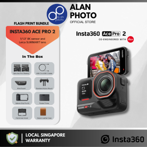 Insta360 Ace Pro 2 Action Camera Flash Print Bundle | 8K Sensor & Leica Summarit Lens