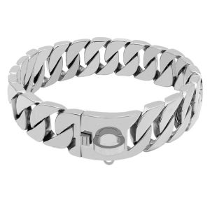 PETPARADIS Stainless Steel Strong For Large Dogs Doberman Titanium Cathrow Large Gold Chain Pet Collar Dog Chain Dog Necklace Pet Supplies