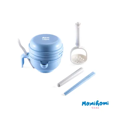 MOMI HOMI Baby Food Maker Grinding Bowl Alat Pembuat Makanan Bayi MPASI Anak set isi 10 pcs Mangkok Tempat Makan Pembuat Makanan Jus Buah Bayi Manual 10 IN 1
