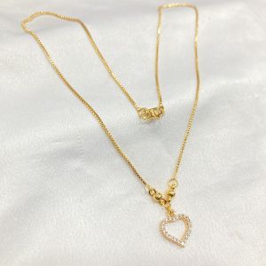 Kalung Emas Koye Love/Hati Permata Aksesoris Wanita - KLE-019