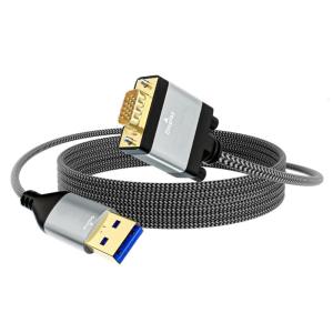 VGA To USB3.0 Adapters Cable 1080p Signal Transmission PVC Reinforced Jackets For Computer Office Use