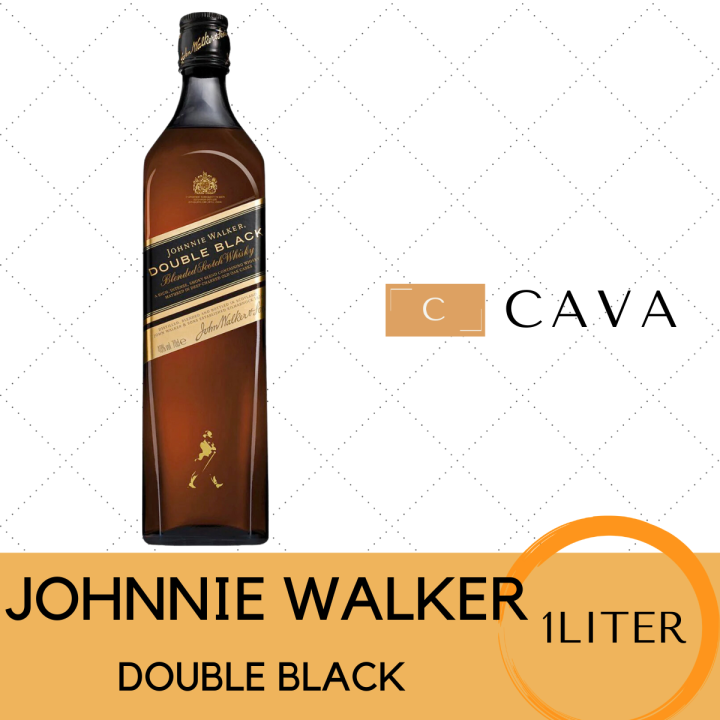 JOHNNIE WALKER Double Black Label 1 liter Bottle Only Lazada PH