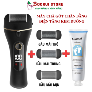 Máy chà gót chân cao cấp CS-5680 - TẶNG kem dưỡng dụng cụ chà gót 3 đầu mài 2 cấp độ loại bỏ vết chai tẩy tế bào da chết sạc pin tự động