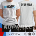 Kaos Sound Man Operator Sound System Baju Musik. 