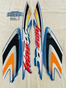 Bộ tem decal dán xe máy Honda Wave a Wave anpha 2002 màu xanh dương zin thái siêu đẹp