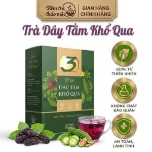Trà Dâu Tằm Khổ Qua Mộc Tâm Hộp 30 Gói Chính Hãng Cao Cấp ✔️️️ Thanh nhiệt ngủ ngon duy trì chỉ số cơ thể an toàn