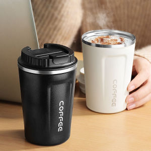 Cốc Cà Phê Mini 400ML/550ML Bình Chống Rò Rỉ Cốc Cà Phê Nước Nóng Bằng Thép Không Gỉ