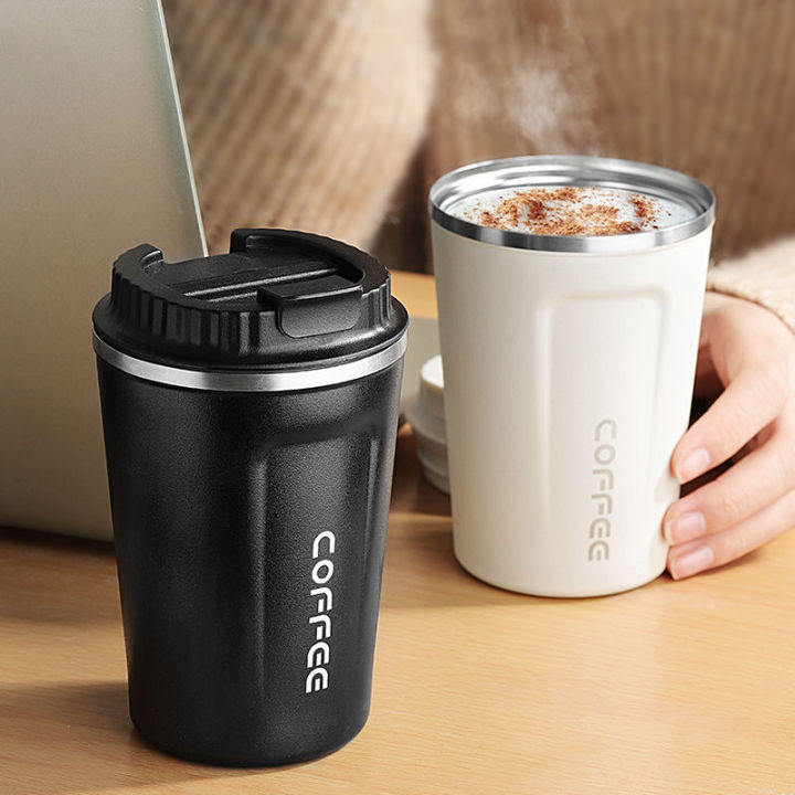 Mini 400ML 550ML Coffee Mug Leak Proof Flask Thermos Hot Water Stainless Steel Coffee Cup Lazada