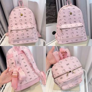 (Tặng gấu)Balo Học sinh balo Hello Kitty đựng vừa A4 mẫu mới về siêu đáng yêu size 40 da Pu Cao cấp chống thấm