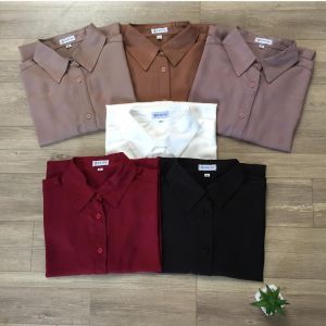 Tunik wanita polos lady crush lengan panjang jumbo ld 120 terlaris 2024