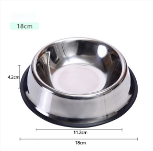 Pet Dog Bowl Stainless Pet Cat Dog Food Bowl Water Bowl Multipurpose Dog Bowl Non-slip Durable Bowl