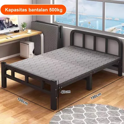 Dipan Tempat Tidur Lipat Ranjang Lipat Dipan Single Ranjang Lipat Dipan120x200 Ranjang Besi Kasur Single Bed