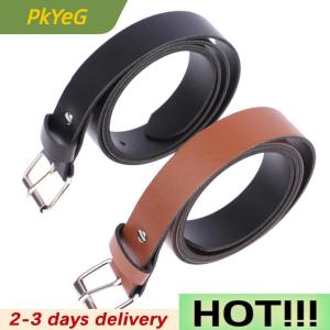 PkYeG 1Pc 100CM Leather Belt Fashion Waist Belts Metal Buckle Waistband Pants Decorative Belt Clothing Accesories
