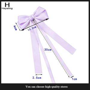 Hayating Vintage Large Bow Hair Clip Trend Long Ribbon Hairpins Barrettes Headwear For Women Girl Hair Accessories Wedding Jewelry