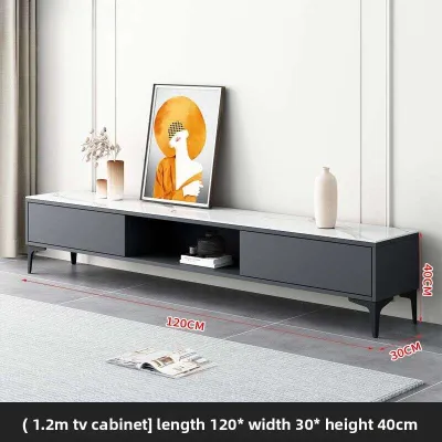 TV Console Cabinet Simple Modern Tea Table Combination Small Unit Living Room Simple Floor Light Luxury Storage