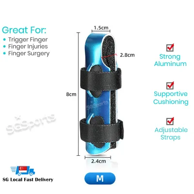 Metal Support Finger Splints Finger Stabilizer With Soft Foam Interior and Adjustable Straps Trigger Finger Splint