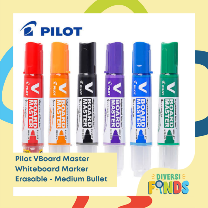 Pilot V Board Master Whiteboard Marker Refillable Erasable Medium  Point Lazada PH