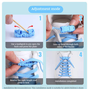 Colorful NoTie Shoelace Buckle Lazy Essential Shoelaces Elastic Elastic NoTie Shoelace Accessories