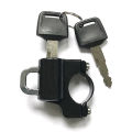 Bostar Universal Motorcycle Helmet Lock Anti-Theft Helmet Security Lock Metal 22mm-26mm Black with 2 Keys Set. 