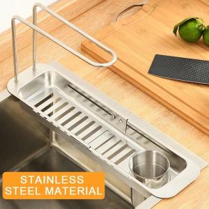 Kitchen Telescopic Storage Rack Sink Organizer Rack Telescopic Faucet Organizer Towel Sponge Storage Adjustable Storage Rack2026