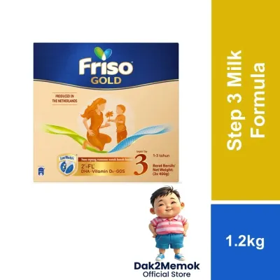 Friso Gold Step 3 Milk Powder 1.2kg Soft Digestion Formula for Children 1-3 Years Expiry January 2028+