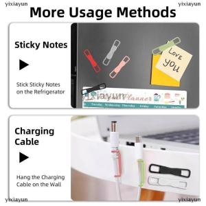 [COD] yixiayun 2 3 6Pcs Magnetic Multifunction Silicone Adjustable Pen Stand Tablet Fixed Touch Pen Clips For Office Accessories Organizer