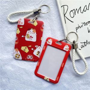 PETI CLOTHING Cute Student Supplies Badge Business Card Holder Bank ID Holders Bus Card Cover Case Credit Card Holders