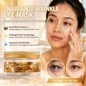 【Anti-wrinkle/Line Lightening】Snail Anti-wrinkle Essence Moisturizing Eye Mask Eye Line Essence Patch for Night Sleepers Firming and Lifting Eye Area Anti-wrinkle Essence Patch Hydrating Moisturizing Eye Area