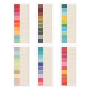 6 Pcs Aesthetic Stickier Note Index Tabs Memos Pad Simple Notepads Colorful Stickier Notes School Office Supplies