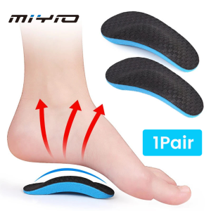 MIYIO 1 Pair High Arch Support Insoles Flat Feet Orthopedic Insoles Pads Sports Insoles Shoe Inserts Accessories for Women Men