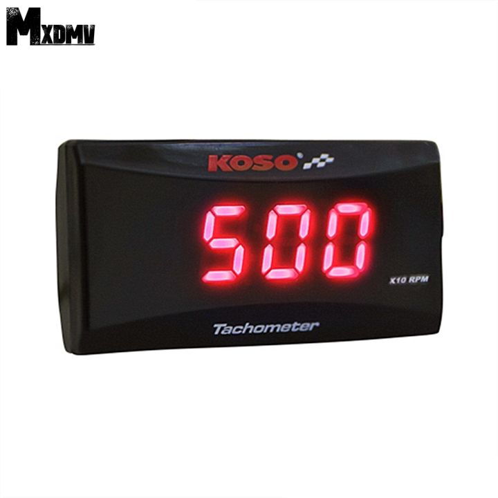 Koso Mini RPM Meter Digital Square LCD Display Engine Tach Hour Meter ...