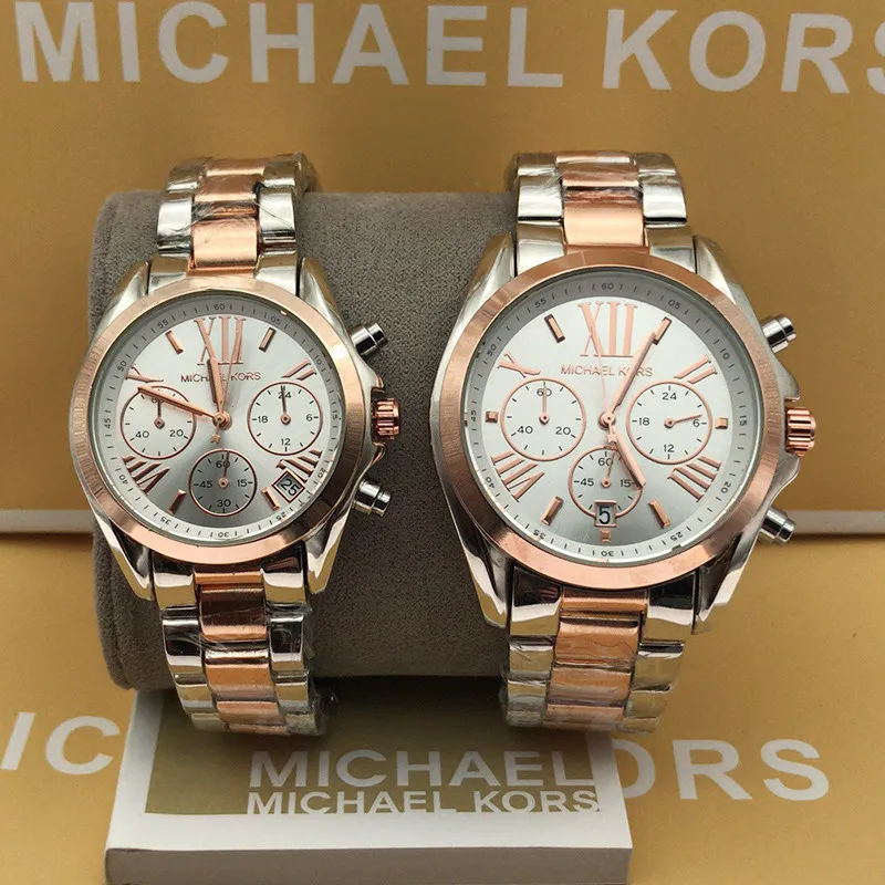 Michael kors best sale couple watch gold