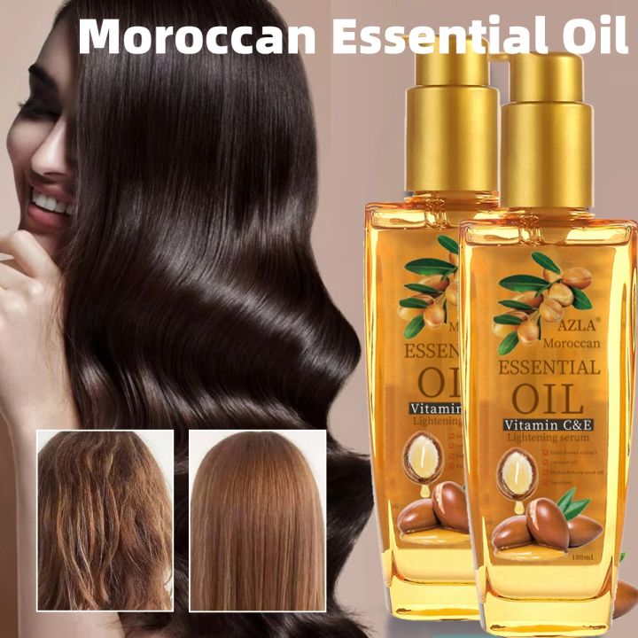 AZLA Moroccan Argan Oil Hair Serum Vitamin E for Dry Frizzy Newly ...