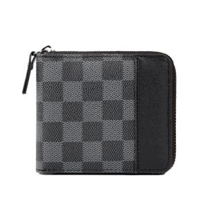 SEA YADOU  กระเป๋าสตางค์ผู้ชายแบบซิปเล็ก ออกแบบพกพาสะดวก มีช่องใส่บัตรหลายช่อง น้ำหนักเบา ใช้ได้ทั้งในธุรกิจและชีวิตประจำวัน