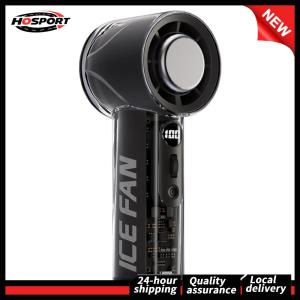 【HOSPORT】 พัดลมมือถือพกพา 3000mAh พร้อมไฟ LED ปรับความเร็วได้ 100 ระดับ น้ำหนักเบาใช้งานง่ายสำหรับเดินทางและออฟฟิศ