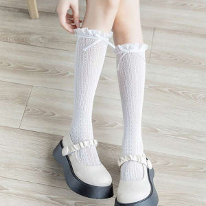 1 Pair Princess Long Socks For Kids Girls Lace Knee High Socks Princess Cotton Summer for Kids Socks