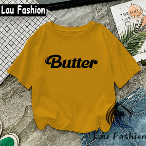 Lau Fashion - Baju Kaos Wanita YWF Young Wild and Free Tee Tees Wanita Pria Lengan Pendek S-XXL Oversize Jumbo Blouse Blus Kaos Tshirt Korean Kpop Branded Kekinian Viral Keren Tmblr Tee