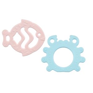 Mainan Bayi Teether Gigitan Anak 0 6 Bulan Silicon BPA Free Aman Water Boiled Bisa di Sterilkan 1pc