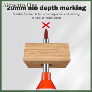 AttractiveFine Đôi chỉ đánh dấu bút lỗ sâu kim loại phòng tắm chế biến gỗ gạch vít lỗ sâu 20mm Dash Bút đánh dấu bút