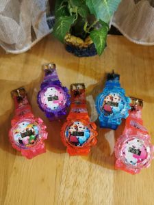 NEW 6 LIGHT Fashion Kids Watches Jam Budak Music Light Frozen Kitty Barbie