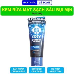 Kem rửa mặt Oxy Perfect Wash làm sạch sâu bụi mịn bã nhờn tế bào chết - Tuýp 100g