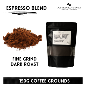 Coffee Grounds PH - Espresso Blend 150g | Fine Grind Coffee x Dark Roast | Organic Coffee in Resealable Pouch