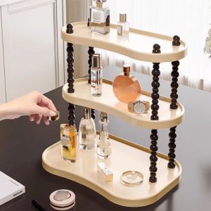 SDFBN สง่างามเรียบหรู ชั้นเก็บของบนโต๊ะ 2/3ชั้น อินส์ ชั้นเก็บถ้วยน้ำ ผลิตภัณฑ์ดูแลผิว ชั้นแสดงสินค้า ชั้นเก็บเครื่องสำอาง บ้านในบ้าน