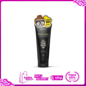 HANASUI Naturgo Masker Lumpur Lightening Peel Off Mask 60g TUBE | BLACK MASK