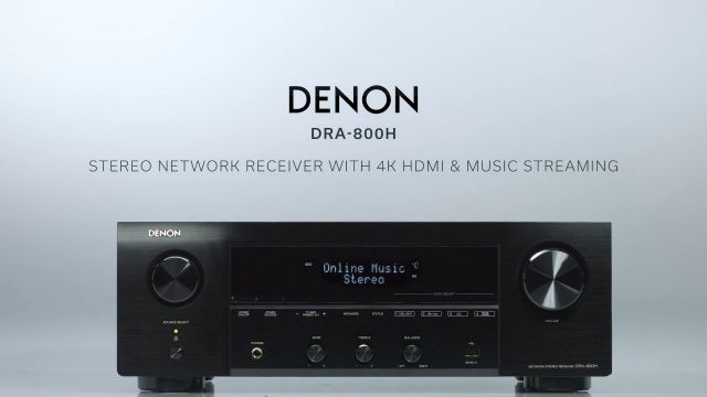 DENON DRA-800H (BLACK), 100 WATTS X 2 CHANNEL INTEGRATED AMPLIFIER, HI ...
