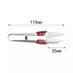Kéo bấm cắt chỉ tay cầm nhựa đỏ Pin 1433A loại thép không gỉ siêu sắc