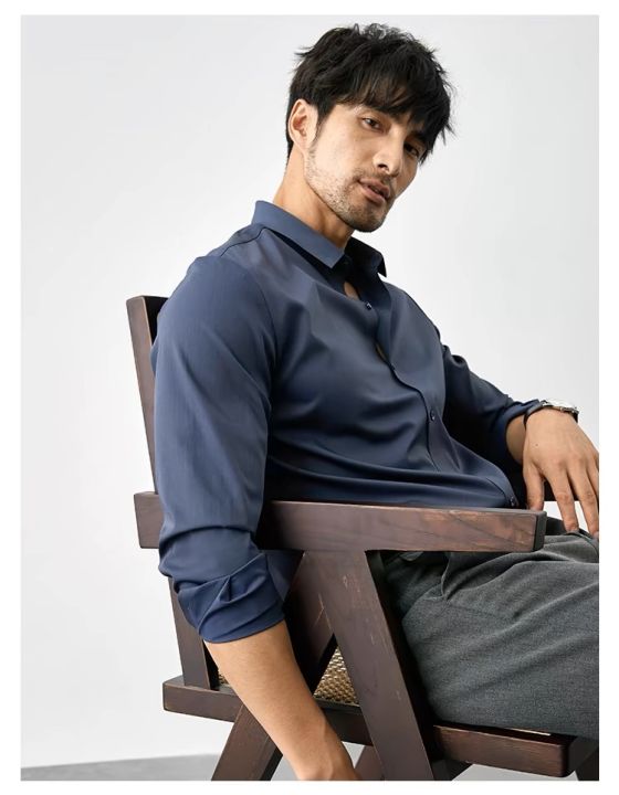 Premium%20Cottom%20Men's%20Long%20Sleeve%20Dress%20Shirt-Classic%20Solid%20Colors,%20Fast%20Shipping,%20Office%20Attire%20-%20Image%205